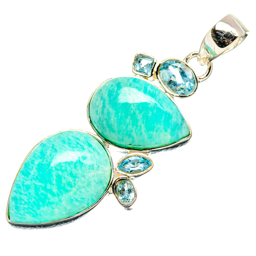 Amazonite Pendants handcrafted by Ana Silver Co - PD35455 - Photo 2