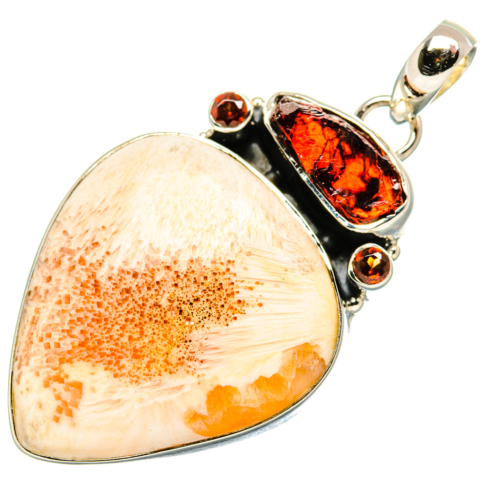 Scolecite Pendants handcrafted by Ana Silver Co - PD35529 - Photo 2