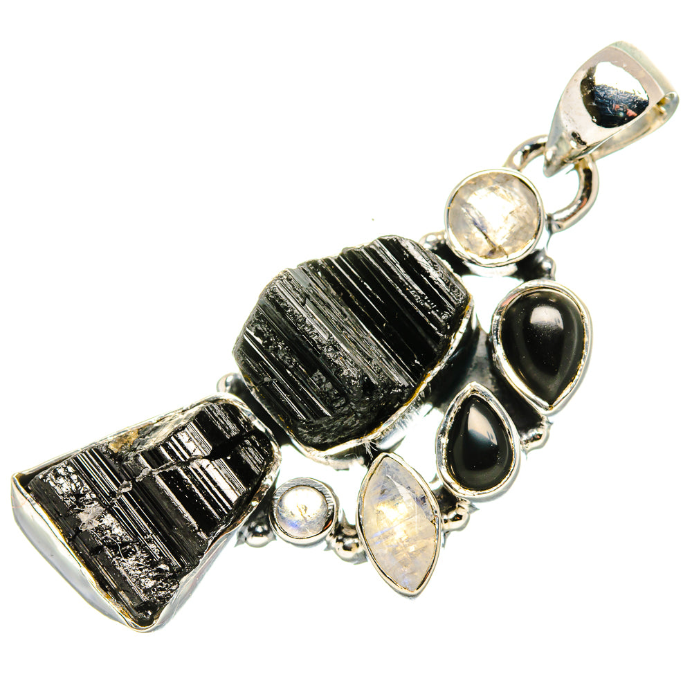 Black Tourmaline Pendants handcrafted by Ana Silver Co - PD35543 - Photo 2