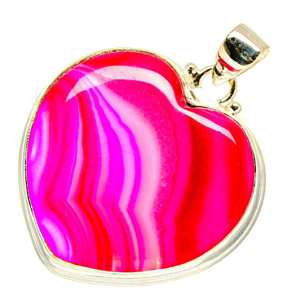 Pink Botswana Agate Pendants handcrafted by Ana Silver Co - PD3559
