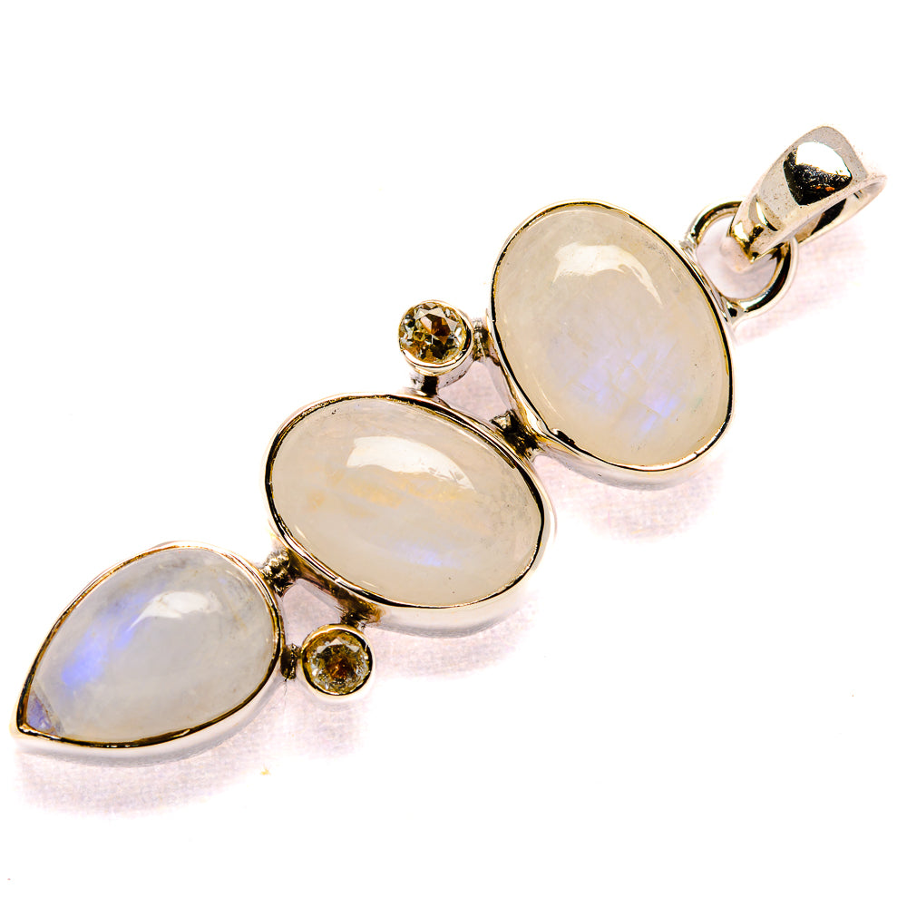 Rainbow Moonstone Pendants handcrafted by Ana Silver Co - PD35670 - Photo 2