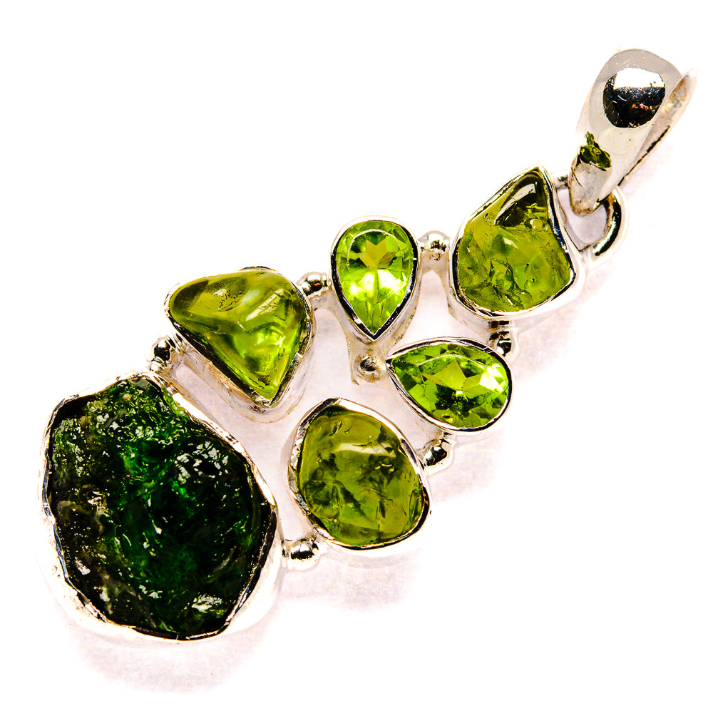 Chrome Diopside Pendants handcrafted by Ana Silver Co - PD35781 - Photo 2