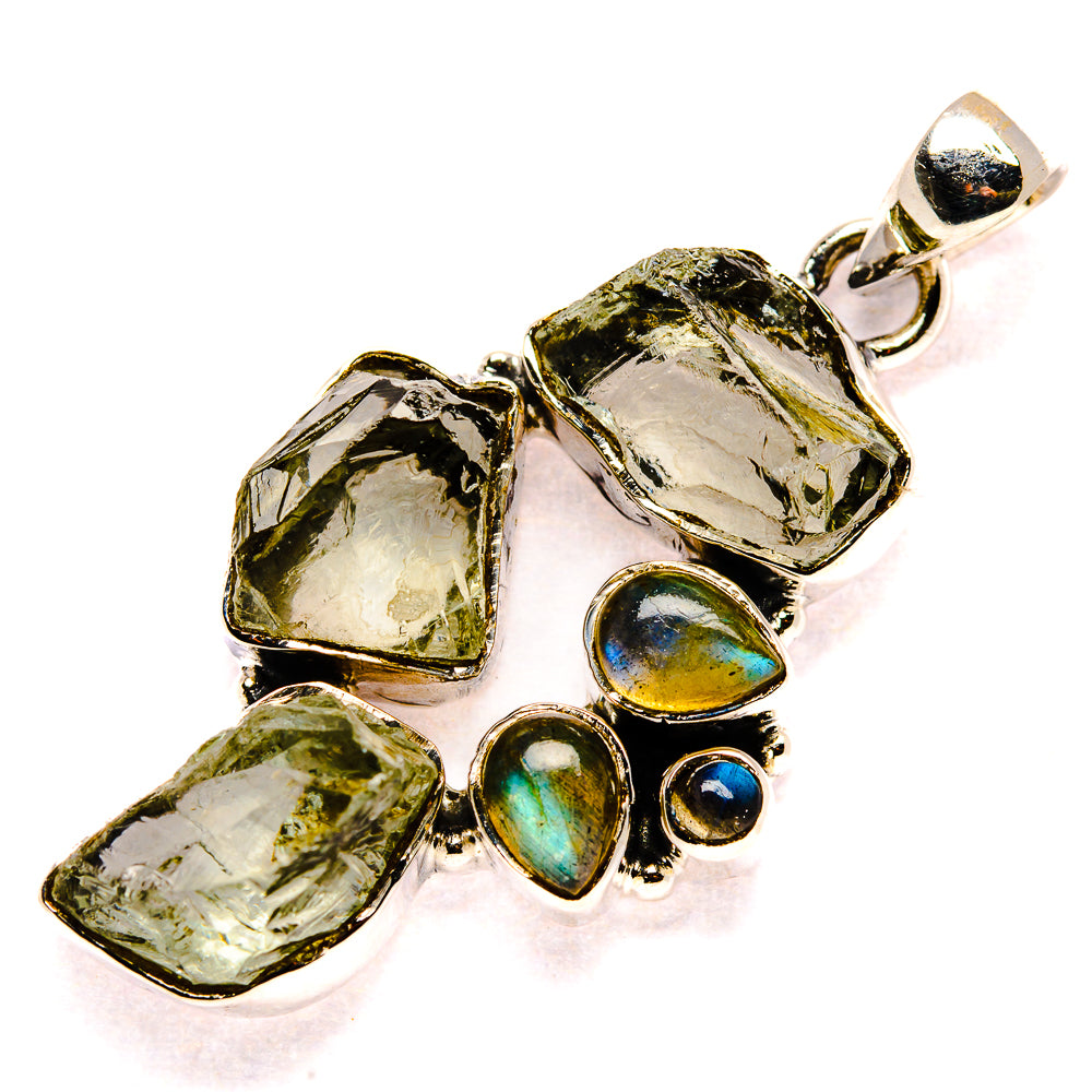 Green Amethyst Pendants handcrafted by Ana Silver Co - PD35783 - Photo 2
