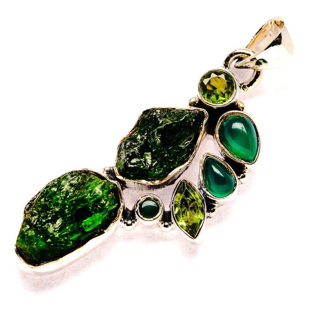 Chrome Diopside Pendants handcrafted by Ana Silver Co - PD35784 - Photo 2