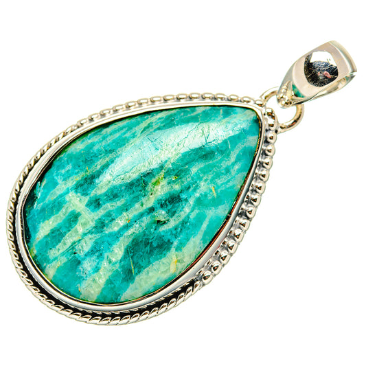 Amazonite Pendants handcrafted by Ana Silver Co - PD35829 - Photo 2