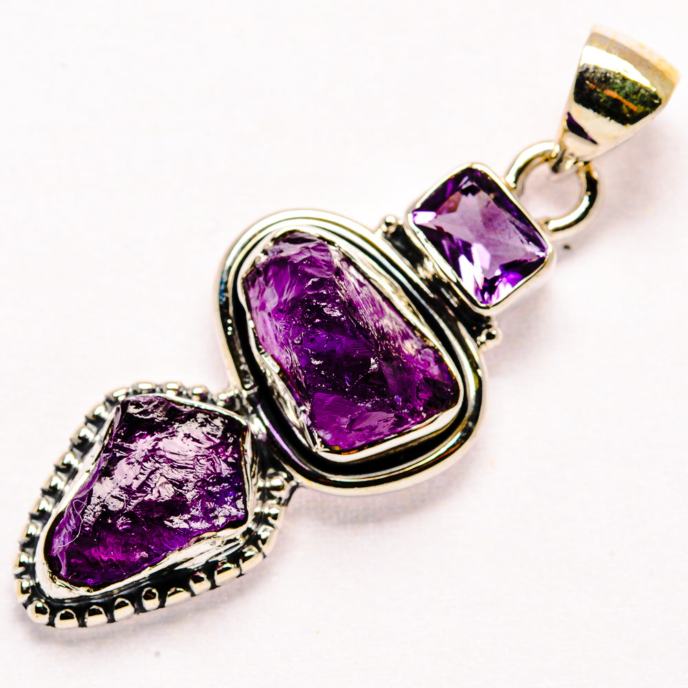 Amethyst Pendants handcrafted by Ana Silver Co - PD35860 - Photo 2