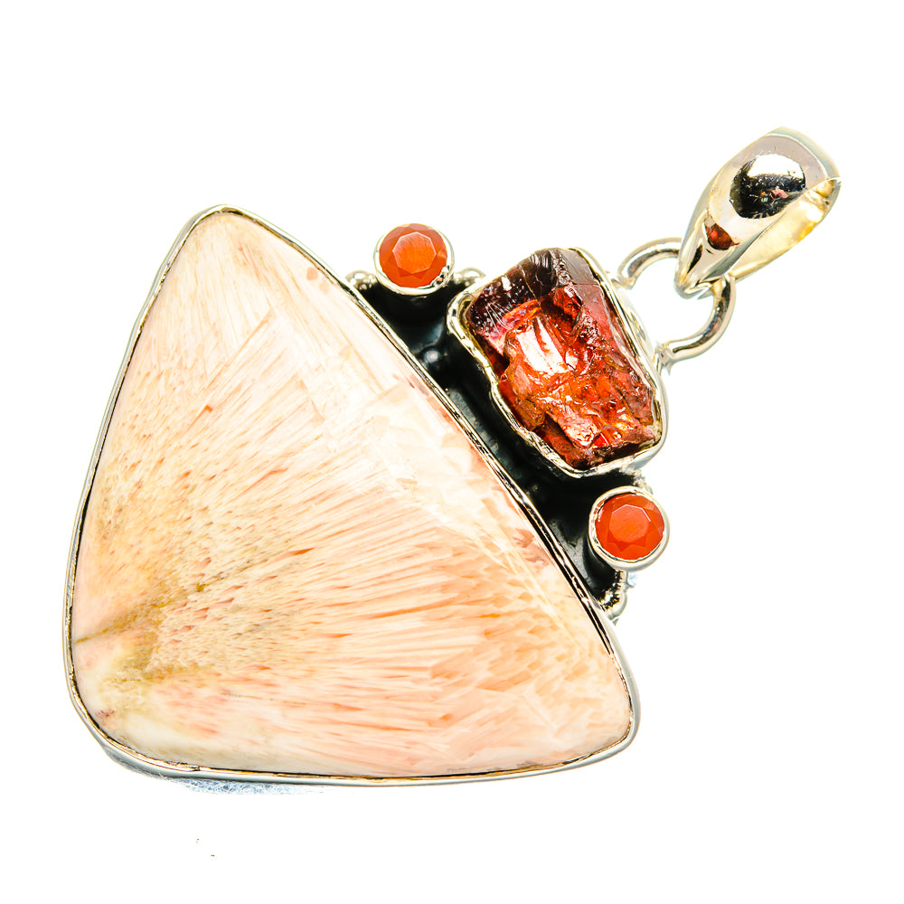 Scolecite Pendants handcrafted by Ana Silver Co - PD35939 - Photo 2
