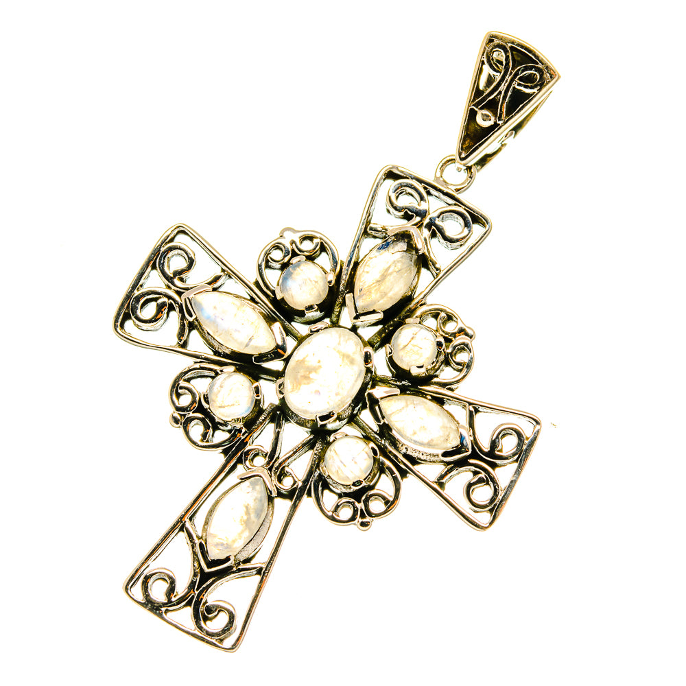 Rainbow Moonstone Pendants handcrafted by Ana Silver Co - PD3594