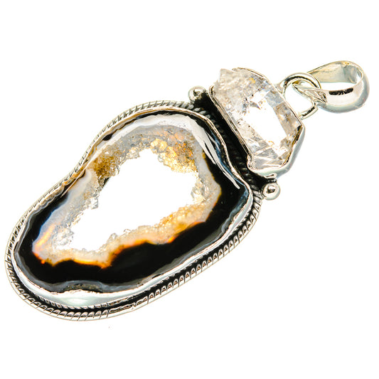 Coconut Geode Druzy Pendants handcrafted by Ana Silver Co - PD36038 - Photo 2