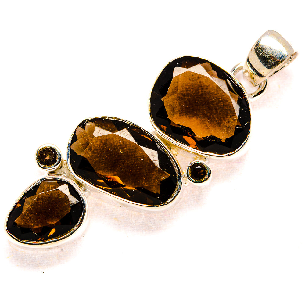 Smoky Quartz Pendants handcrafted by Ana Silver Co - PD36092 - Photo 2