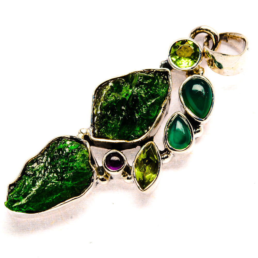 Chrome Diopside Pendants handcrafted by Ana Silver Co - PD36113 - Photo 2
