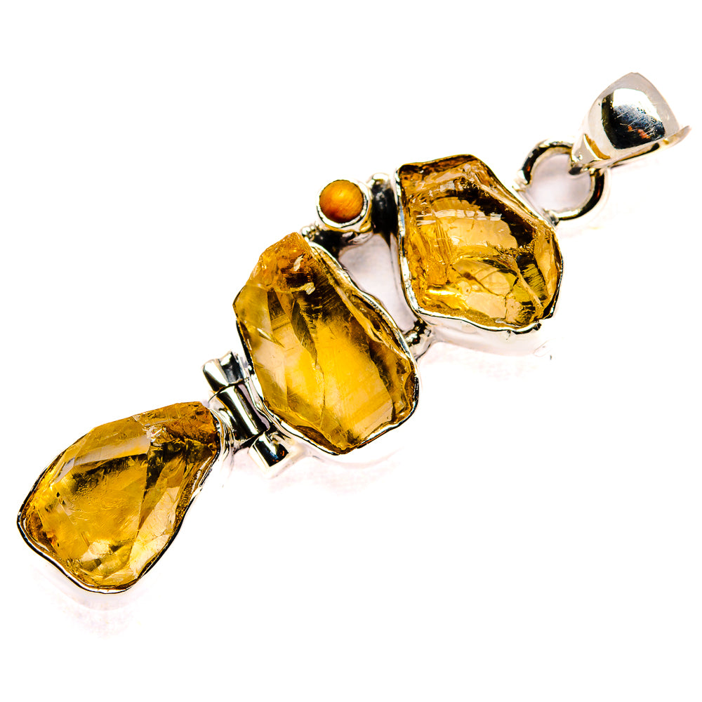 Citrine, Tiger Eye, Smoky Quartz Pendants handcrafted by Ana Silver Co - PD36220 - Photo 2