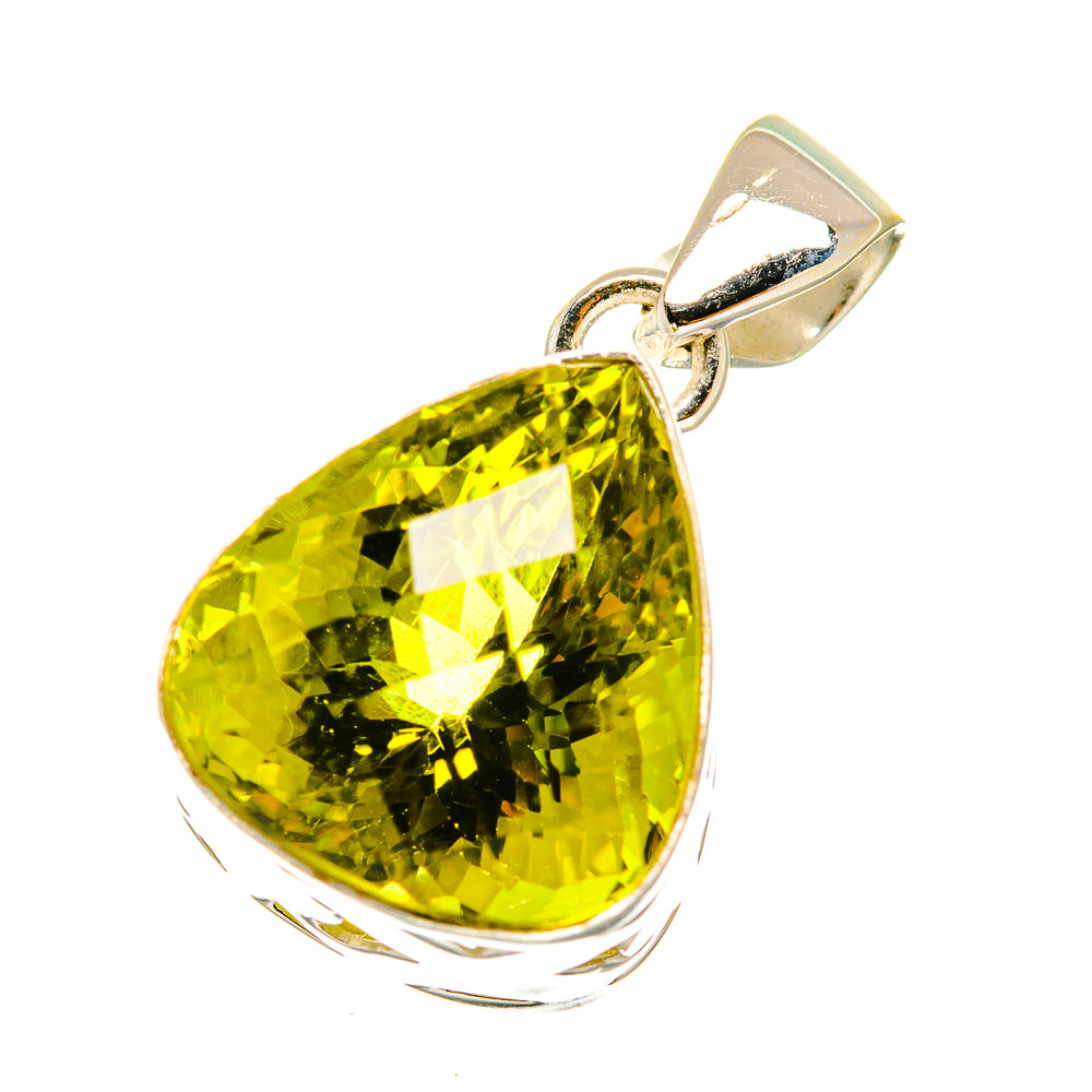 Olive Quartz Pendants handcrafted by Ana Silver Co - PD3631