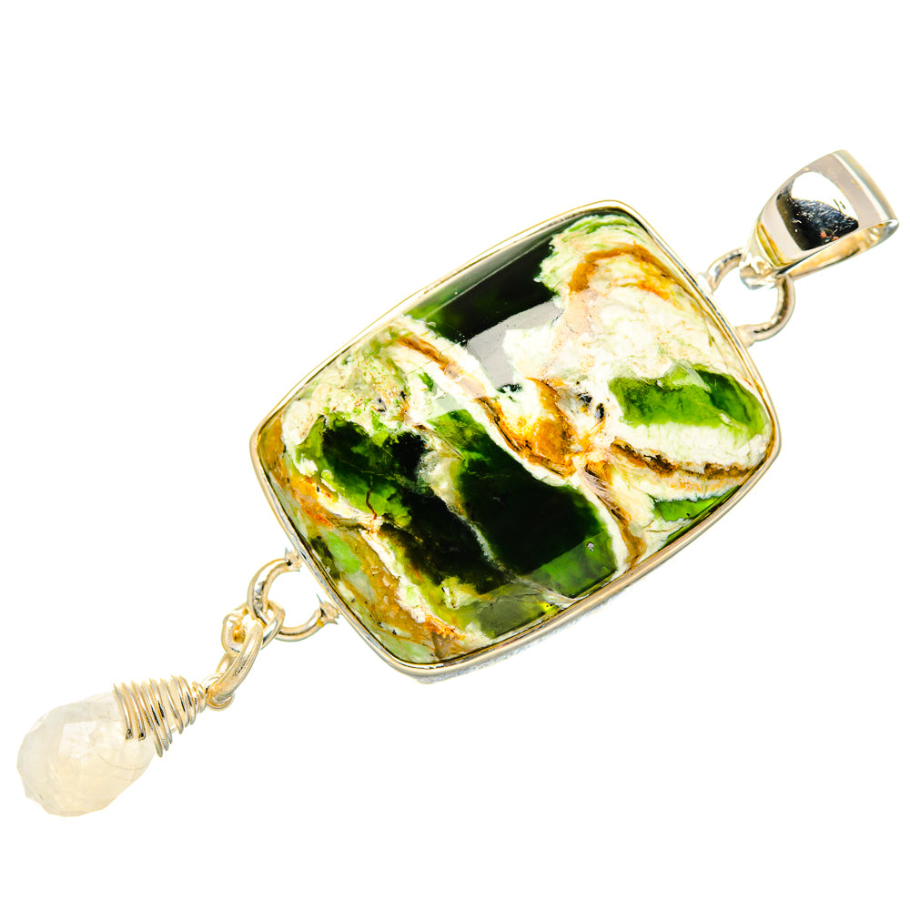 Rainforest Opal, Rainbow Moonstone Pendants handcrafted by Ana Silver Co - PD36394 - Photo 2