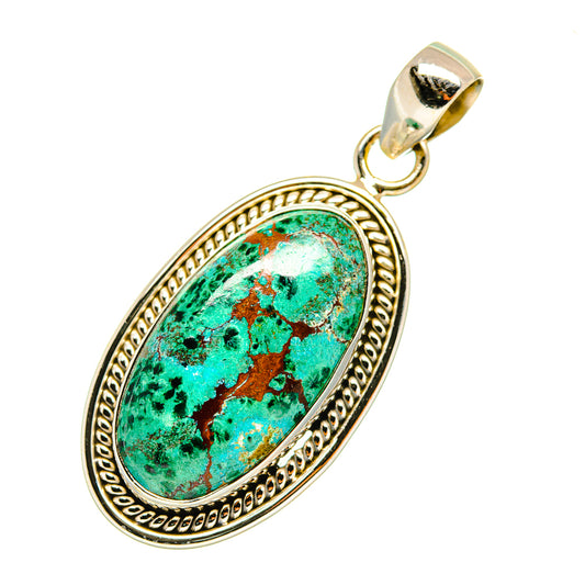 Chrysocolla Pendants handcrafted by Ana Silver Co - PD3640