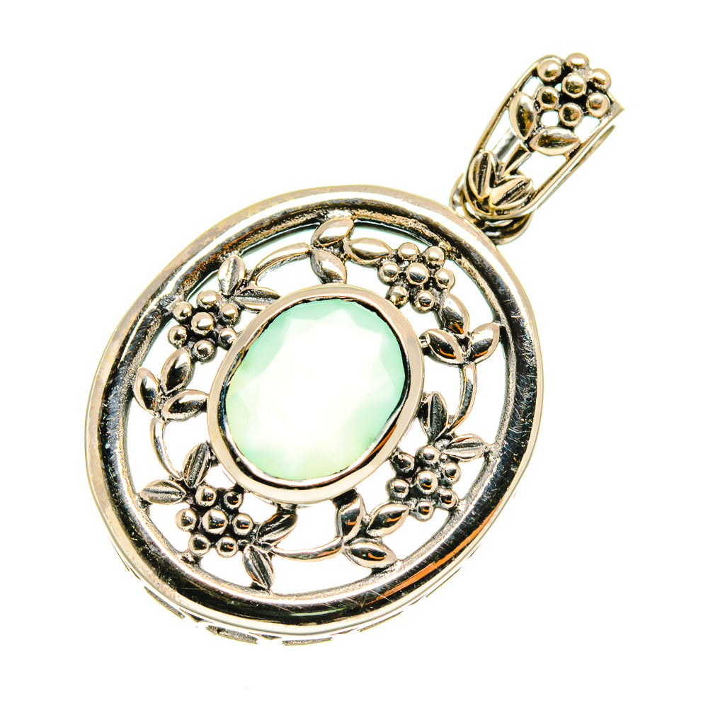 Aqua Chalcedony Pendants handcrafted by Ana Silver Co - PD3654