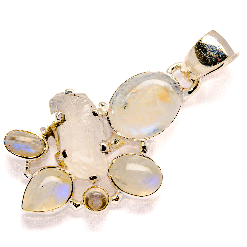 Rainbow Moonstone Pendants handcrafted by Ana Silver Co - PD36543 - Photo 2