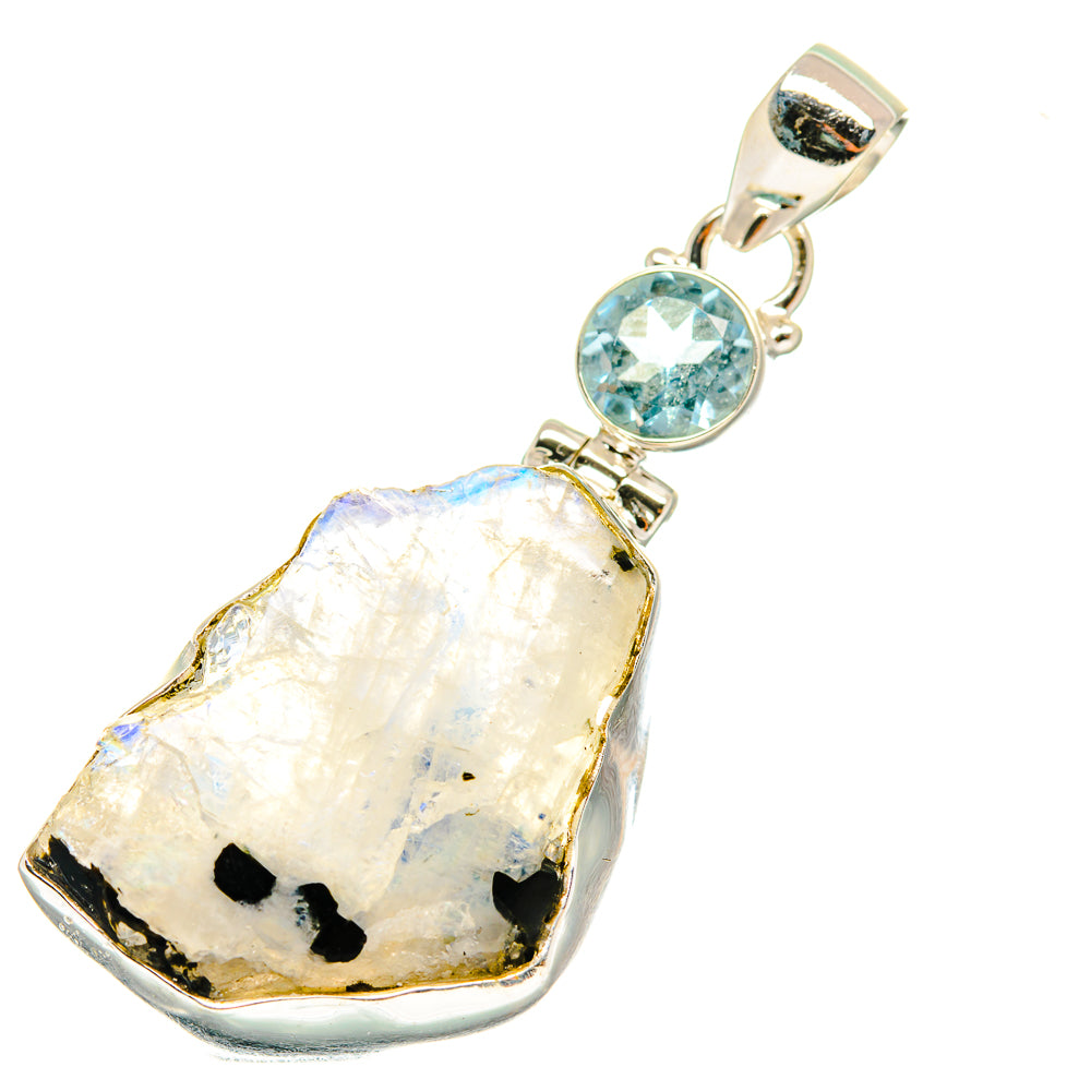 Rainbow Moonstone Pendants handcrafted by Ana Silver Co - PD3665