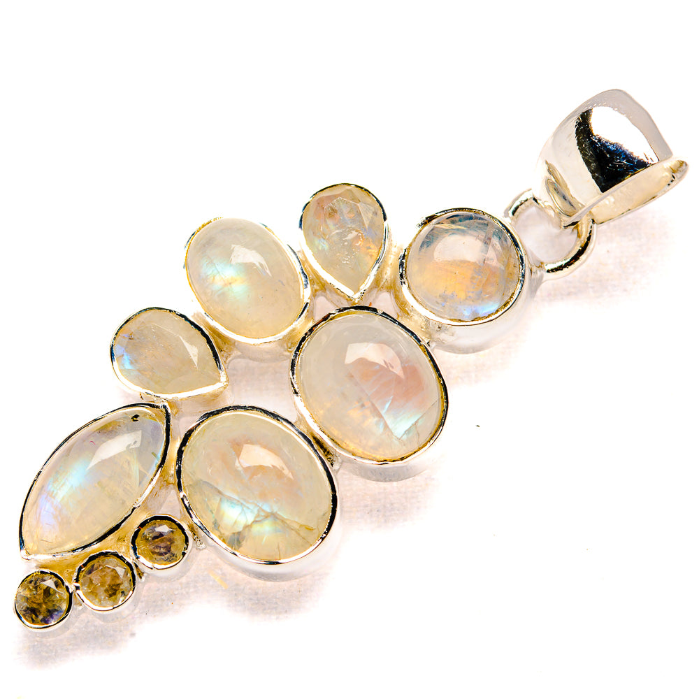 Rainbow Moonstone Pendants handcrafted by Ana Silver Co - PD36650 - Photo 2