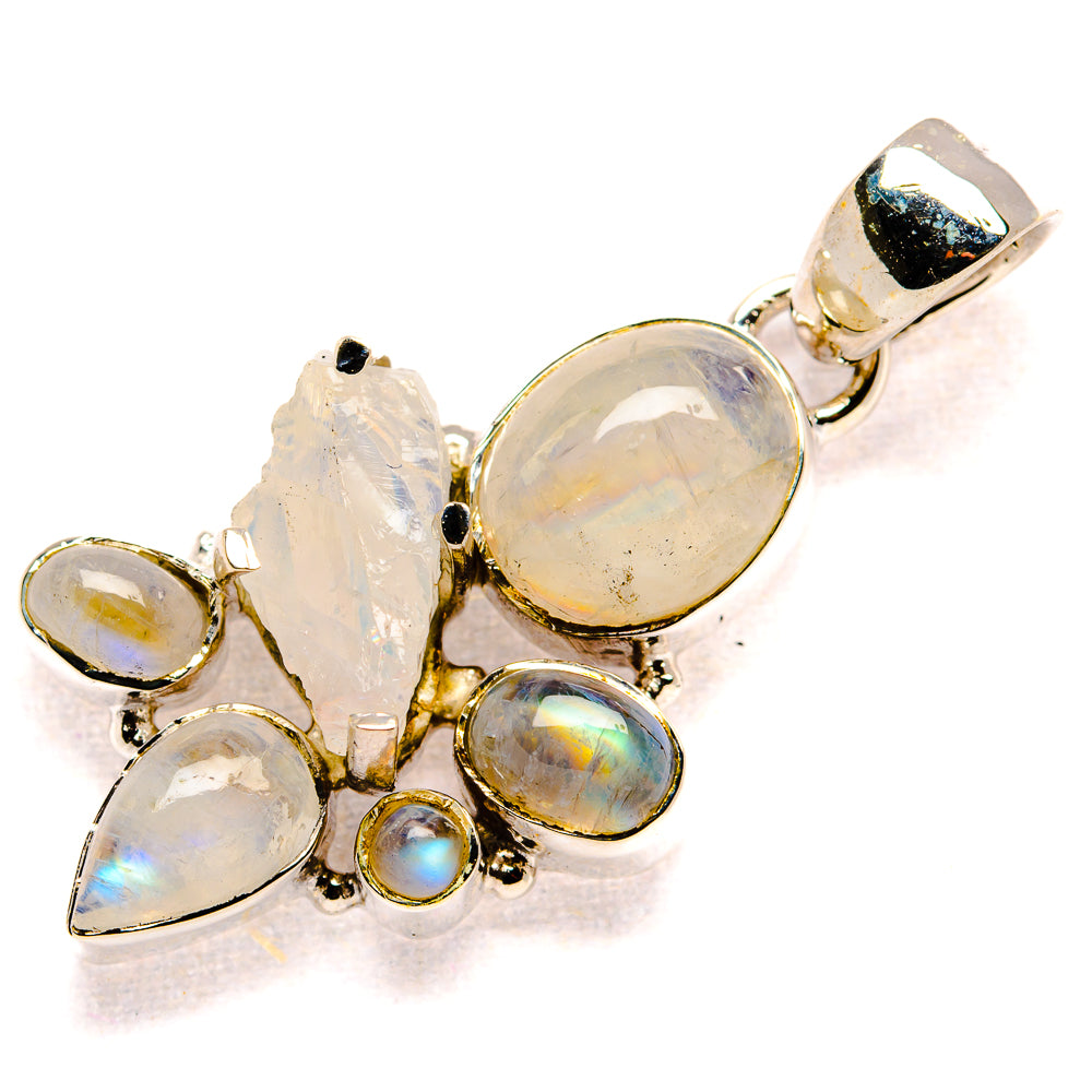 Rainbow Moonstone Pendants handcrafted by Ana Silver Co - PD36654 - Photo 2
