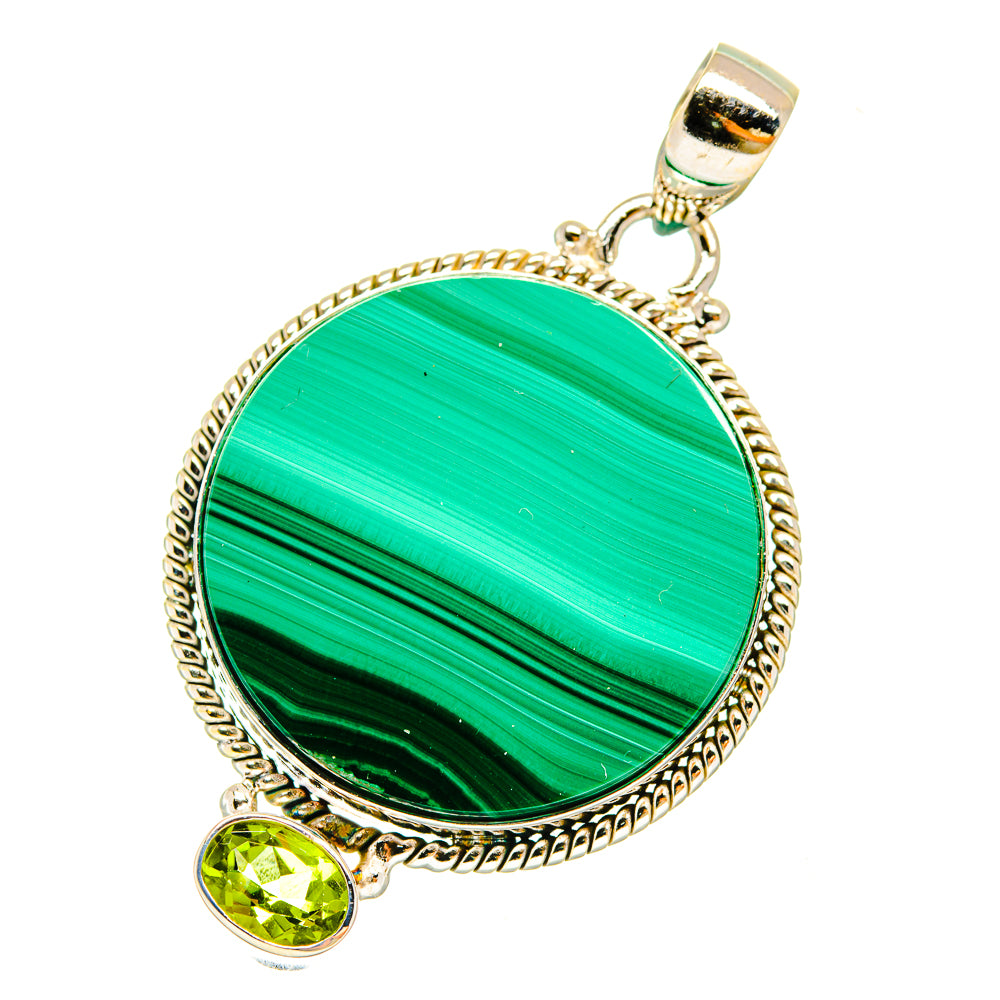 Malachite Pendants handcrafted by Ana Silver Co - PD3709