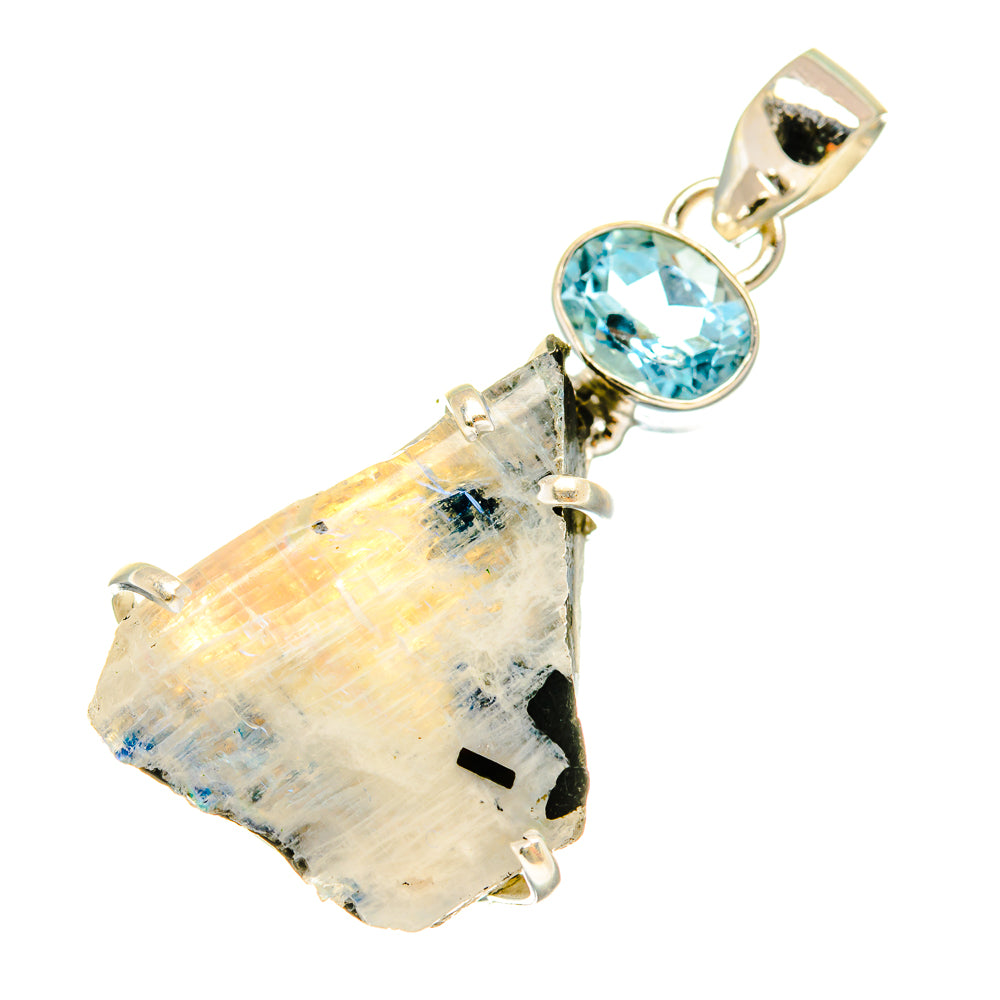 Rainbow Moonstone Pendants handcrafted by Ana Silver Co - PD3717