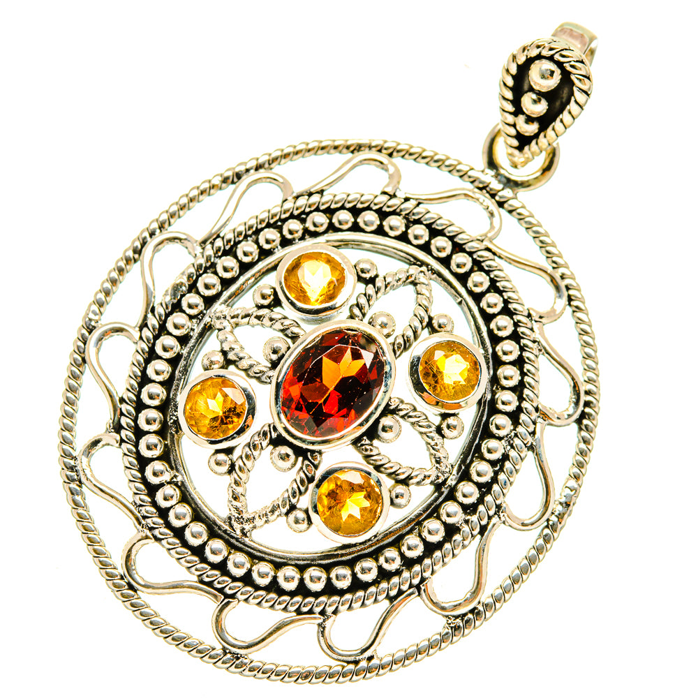 Garnet Pendants handcrafted by Ana Silver Co - PD3729
