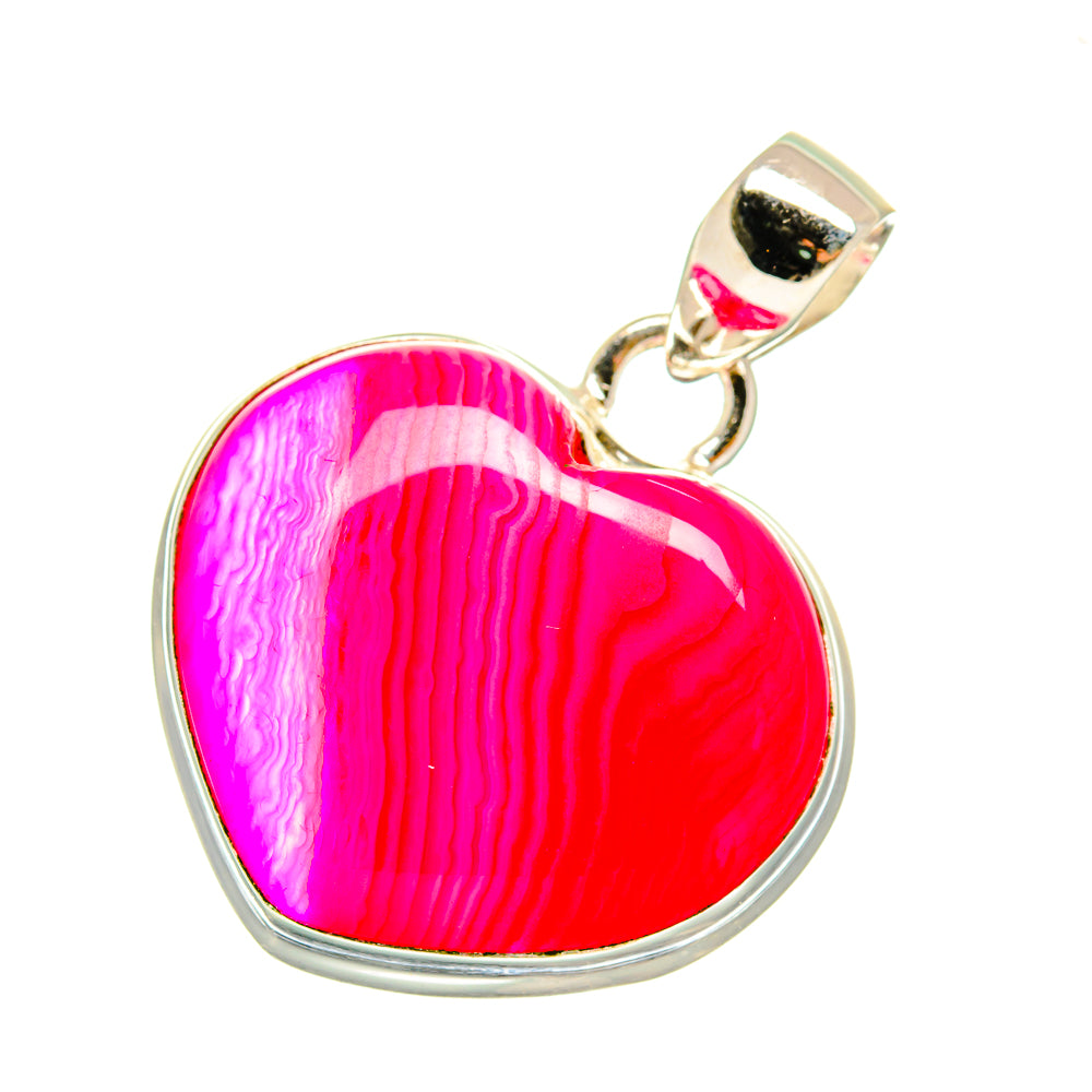 Pink Botswana Agate Pendants handcrafted by Ana Silver Co - PD3837