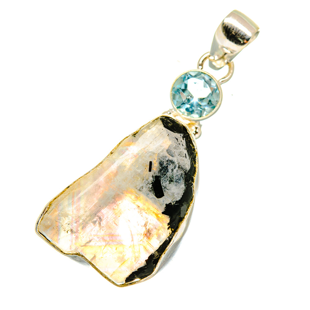 Rainbow Moonstone Pendants handcrafted by Ana Silver Co - PD3856