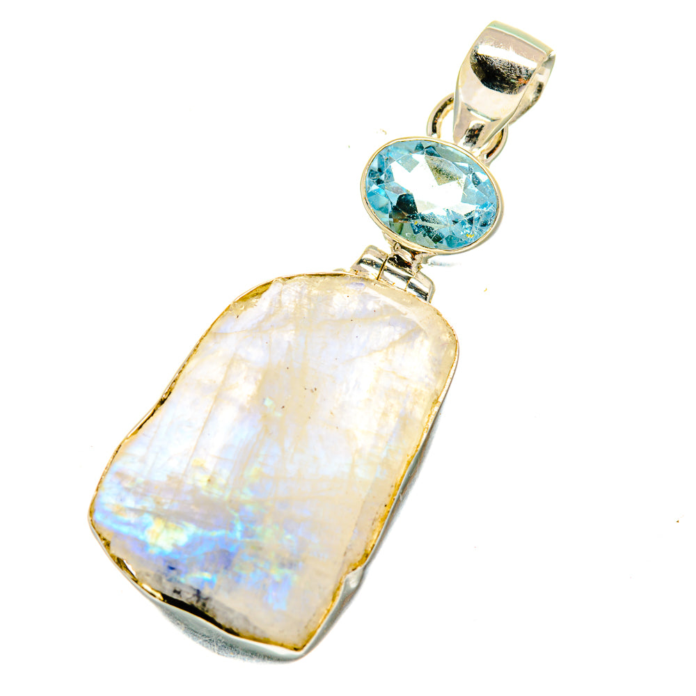 Rainbow Moonstone Pendants handcrafted by Ana Silver Co - PD3857