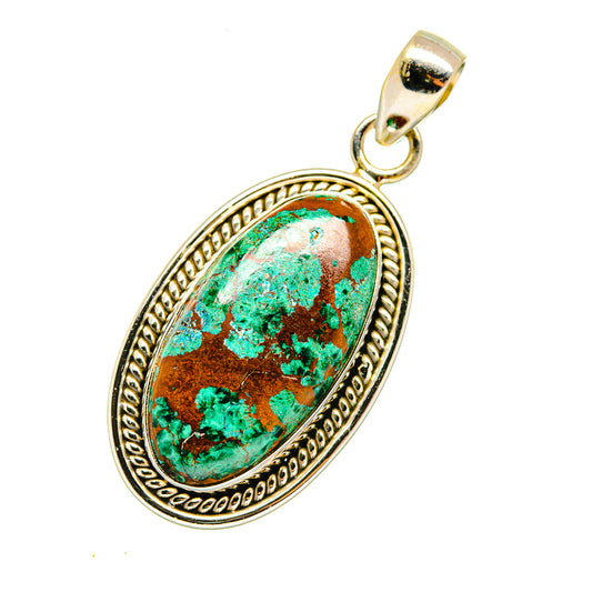 Chrysocolla Pendants handcrafted by Ana Silver Co - PD3942