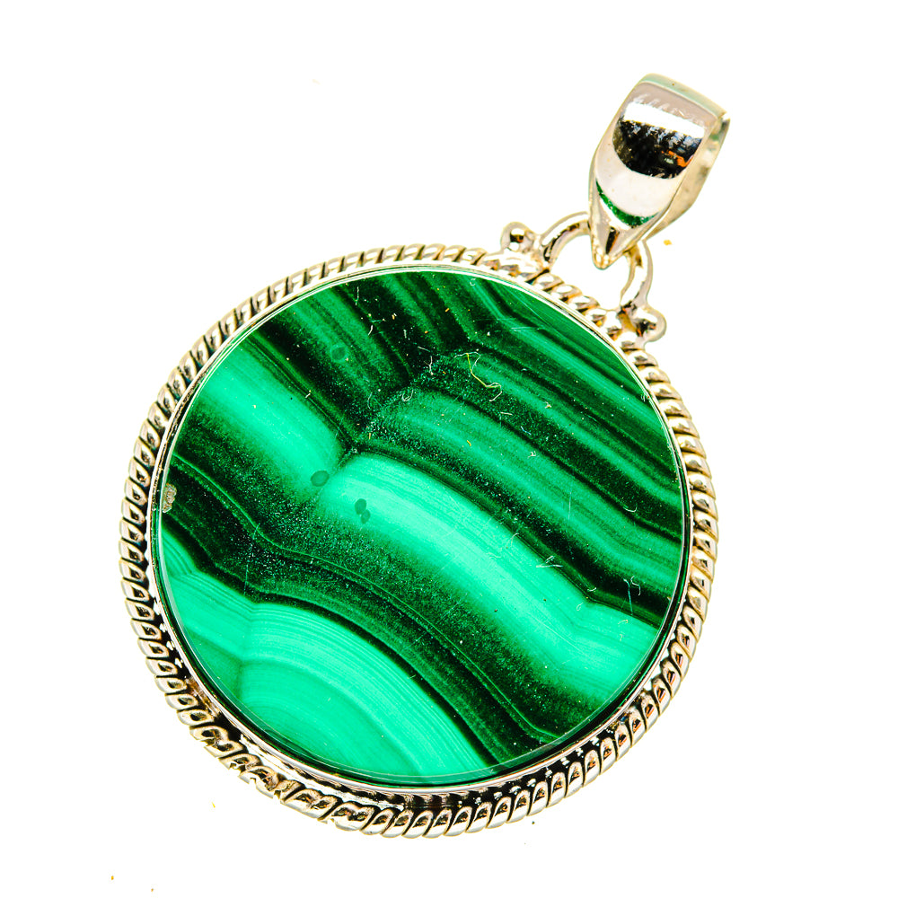 Malachite Pendants handcrafted by Ana Silver Co - PD3949