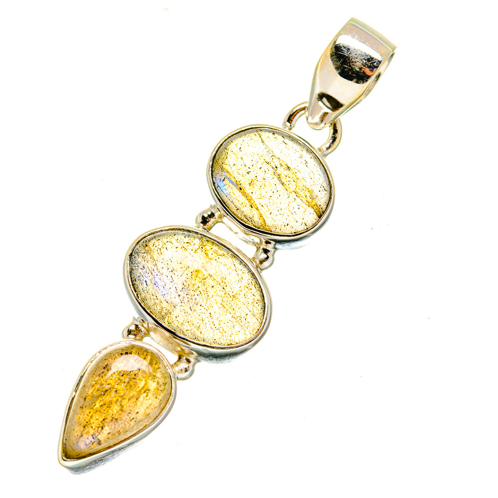 Labradorite Pendants handcrafted by Ana Silver Co - PD3973