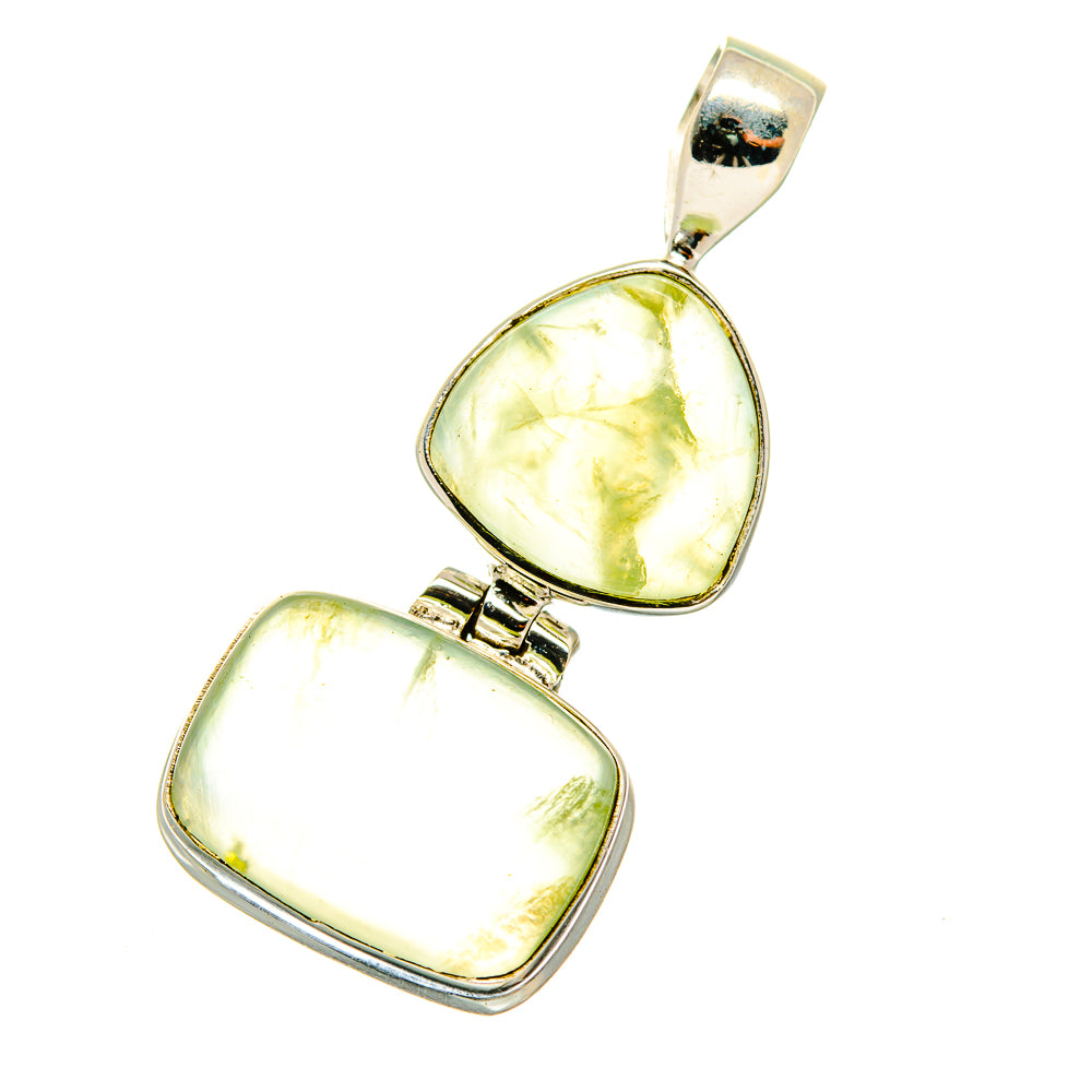 Prehnite Pendants handcrafted by Ana Silver Co - PD4008 - Photo 2