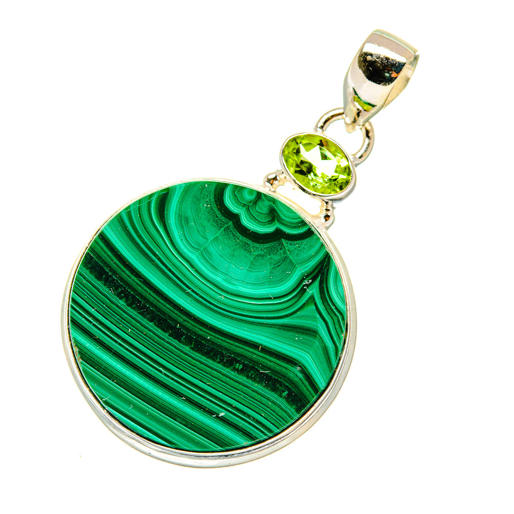 Malachite Pendants handcrafted by Ana Silver Co - PD4144