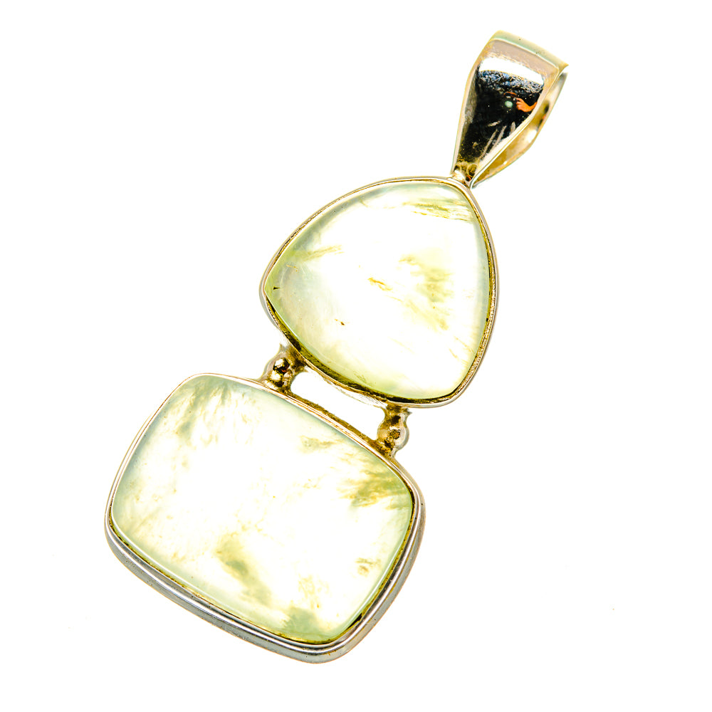 Prehnite Pendants handcrafted by Ana Silver Co - PD4159