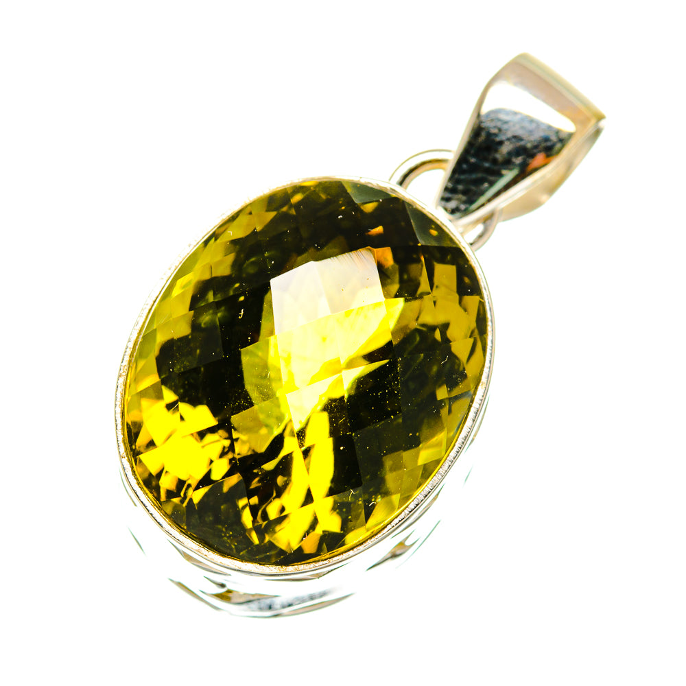 Olive Quartz Pendants handcrafted by Ana Silver Co - PD4300
