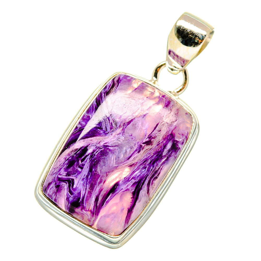 Charoite Pendants handcrafted by Ana Silver Co - PD4417