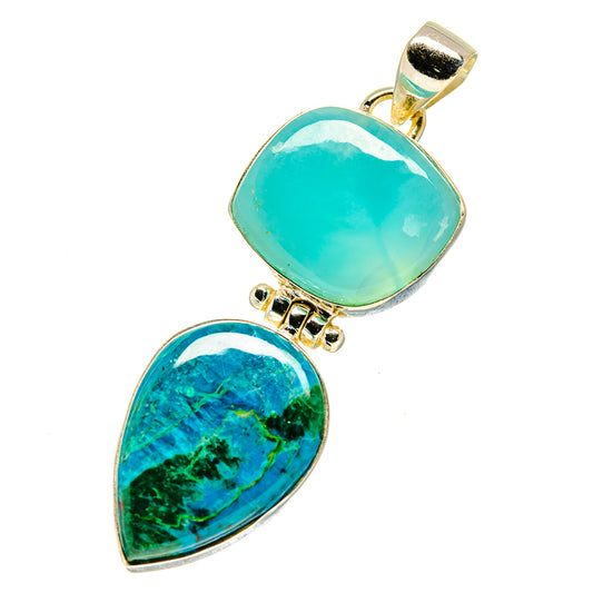 Chrysocolla Pendants handcrafted by Ana Silver Co - PD759606