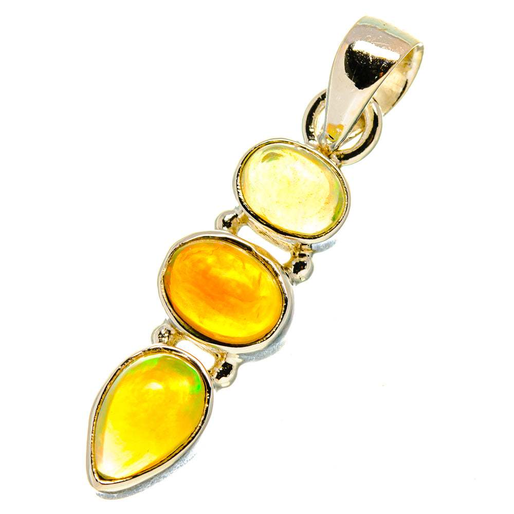 Ethiopian Opal Pendants handcrafted by Ana Silver Co - PD759633