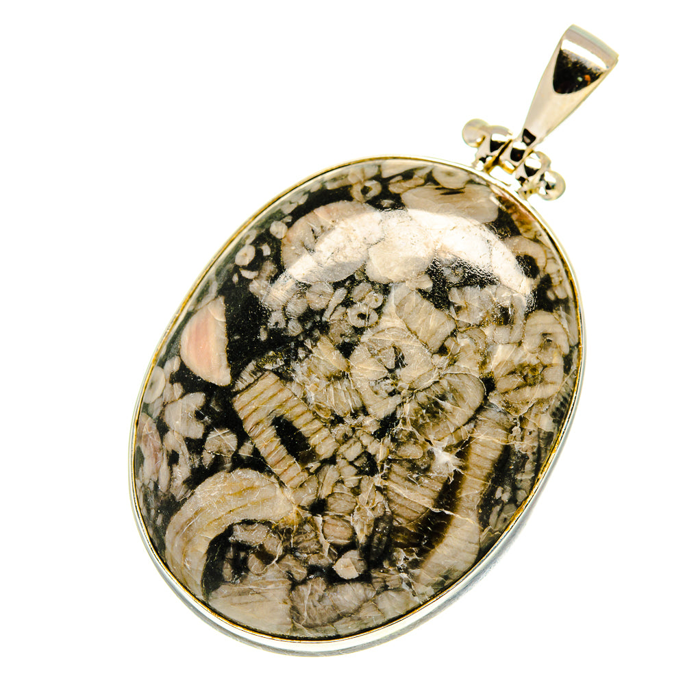 Crinoid Fossil Pendants handcrafted by Ana Silver Co - PD759635