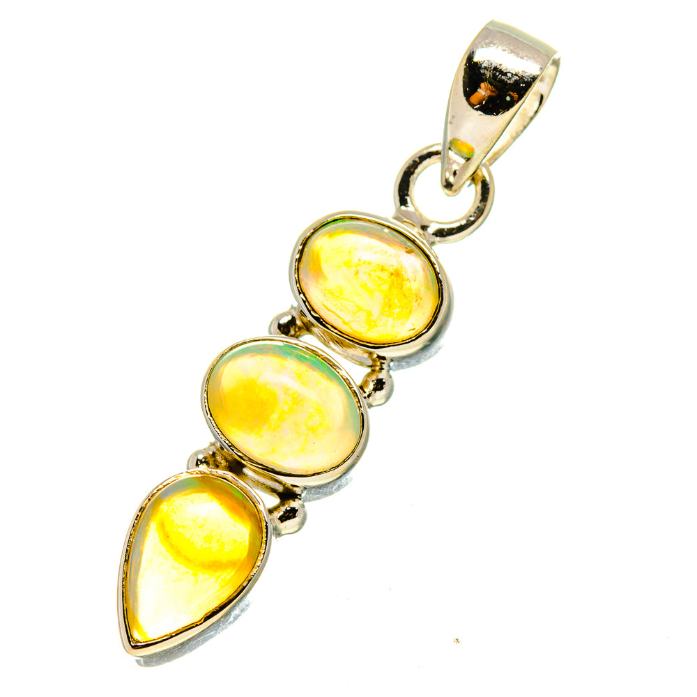 Ethiopian Opal Pendants handcrafted by Ana Silver Co - PD759683