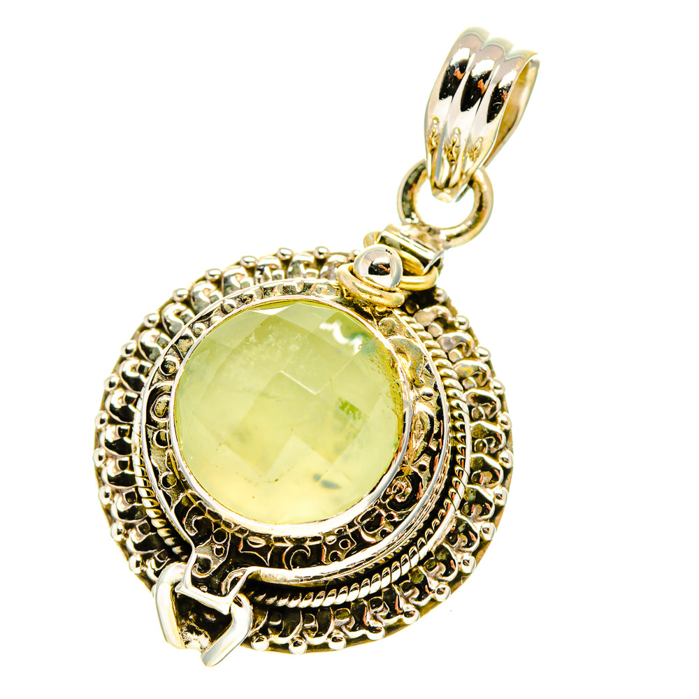 Prehnite Pendants handcrafted by Ana Silver Co - PD759728