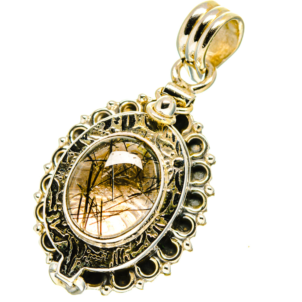 Tourmalinated Quartz Pendants handcrafted by Ana Silver Co - PD759758