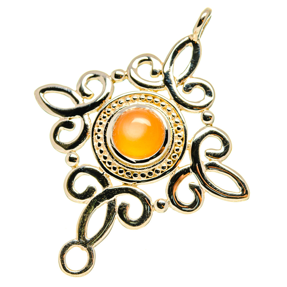Peach Moonstone Pendants handcrafted by Ana Silver Co - PD759840