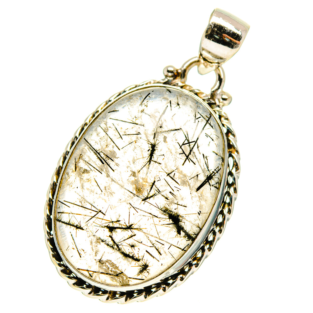 Tourmalinated Quartz Pendants handcrafted by Ana Silver Co - PD759844