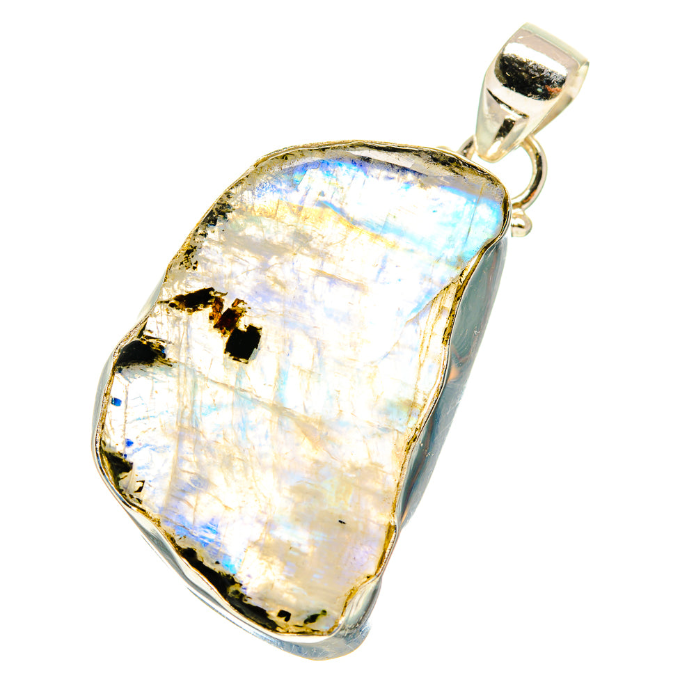 Rainbow Moonstone Pendants handcrafted by Ana Silver Co - PD759846