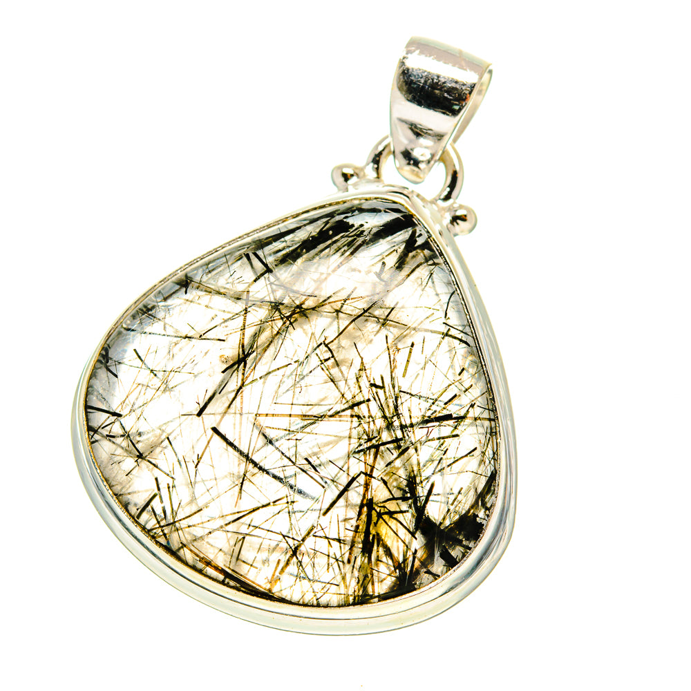 Tourmalinated Quartz Pendants handcrafted by Ana Silver Co - PD759867