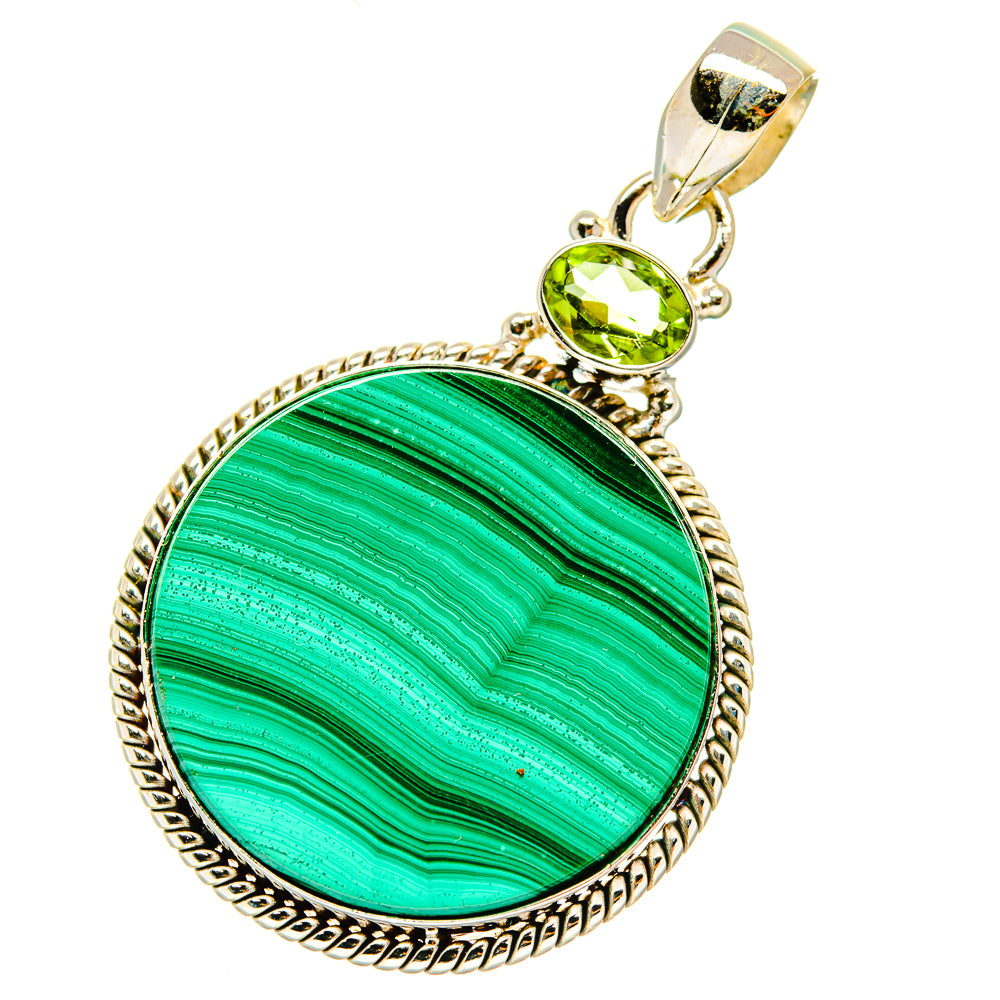 Malachite Pendants handcrafted by Ana Silver Co - PD4630