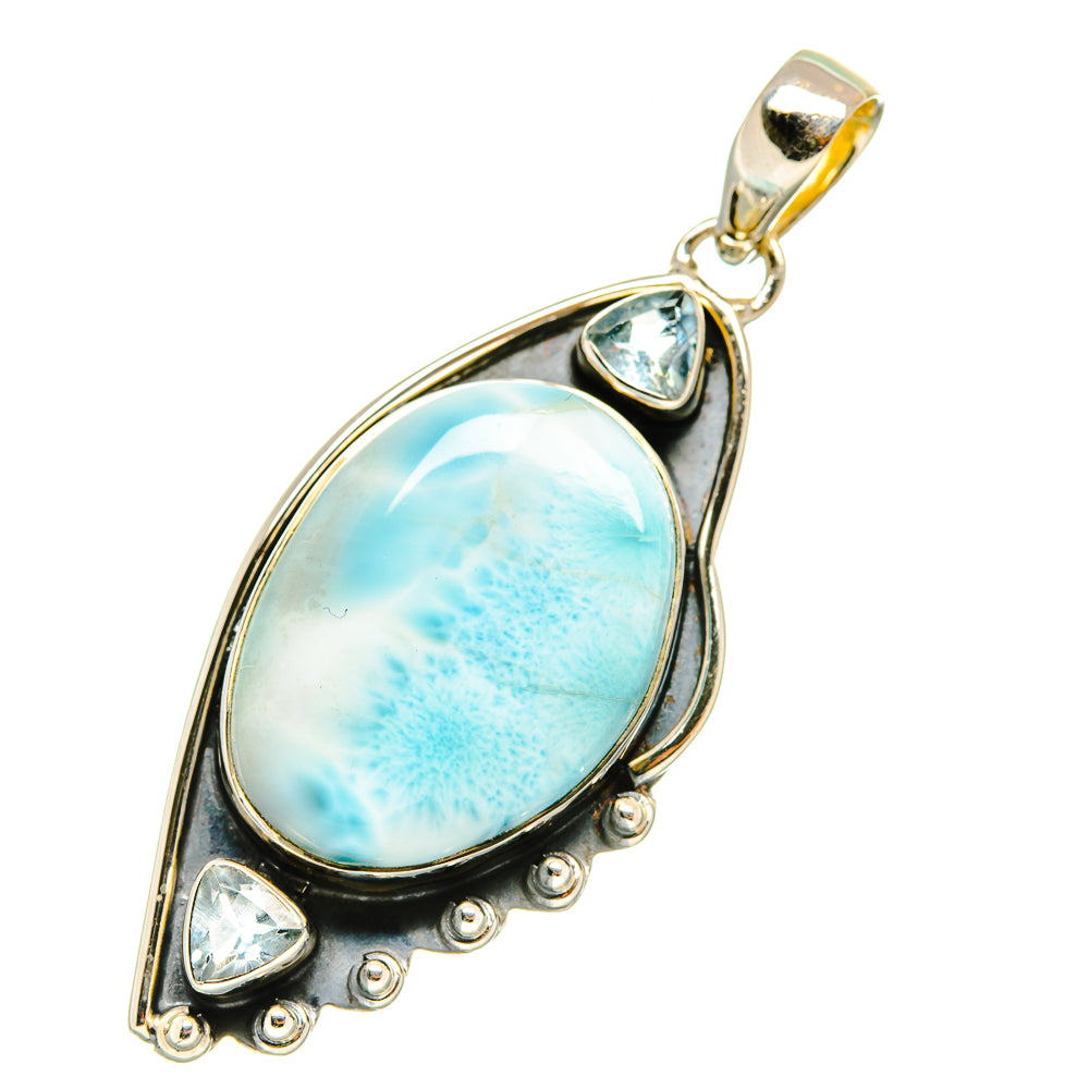 Larimar Pendants handcrafted by Ana Silver Co - PD4661